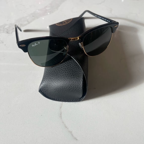 S*O*L*D RAYBAN 3016 CLUBMASTER POLARIZED - Picture 1 of 10